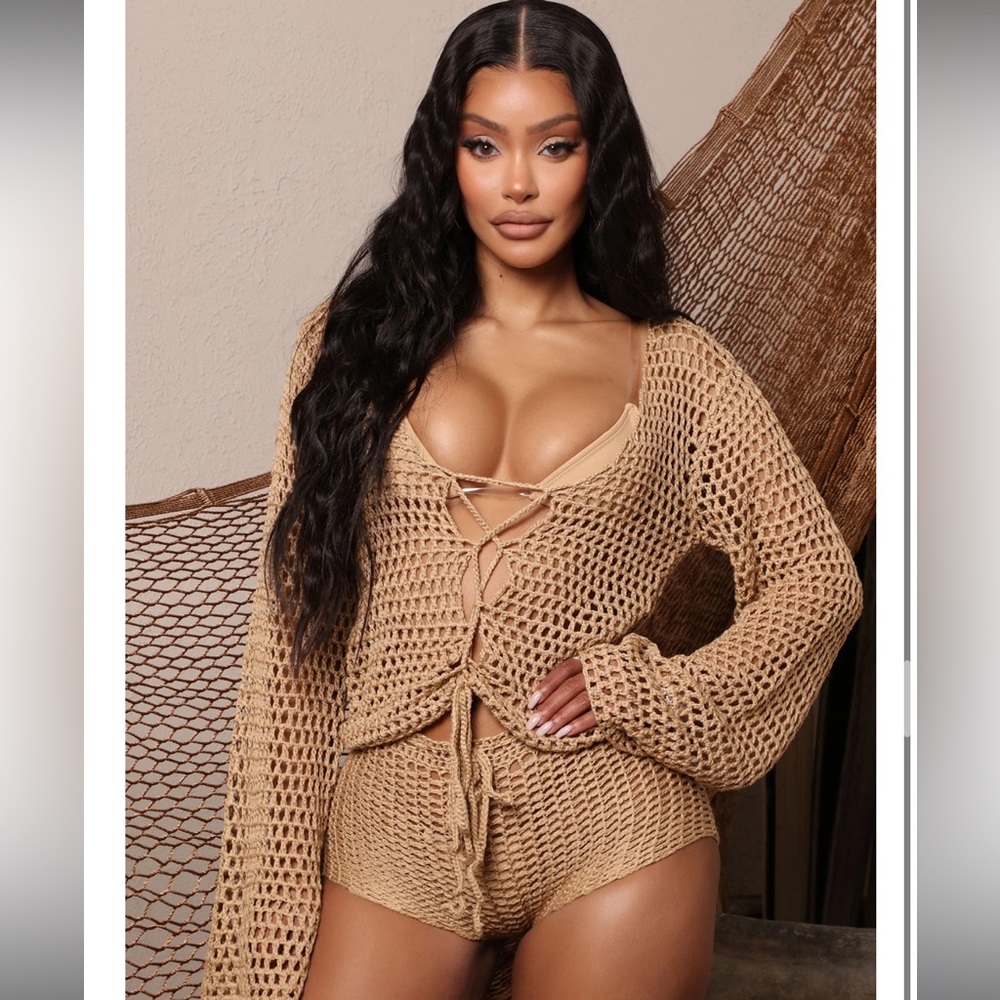 Out all summer crotchet two-piece